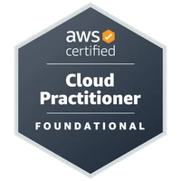 AWS Certified Cloud Practitioner badge