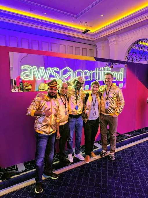 Pritish Anand at AWS re:Invent 2025, Golden Jacket squad